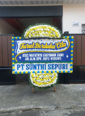 Papan Bunga Duka di Margamukti