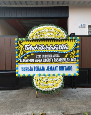 Papan Bunga Duka di Margamukti